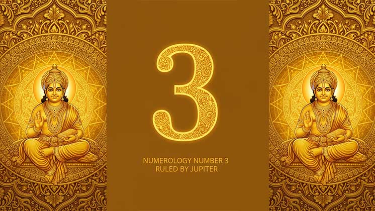 मूलांक 3: देवगुरु बृहस्पति का अंक | ज्ञान, करियर और भाग्य | Numerology Number 3