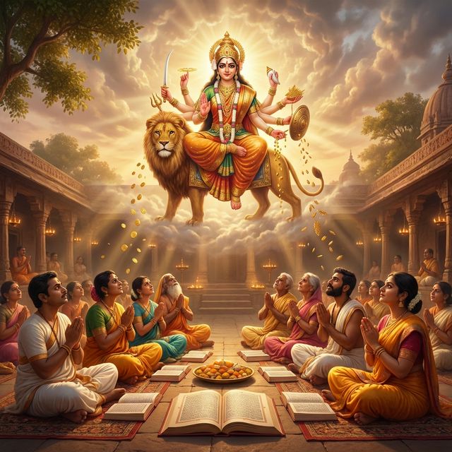 Shri Durga Saptashati Adhyaya 12 – श्री दुर्गा सप्तशती द्वादशोऽध्यायः