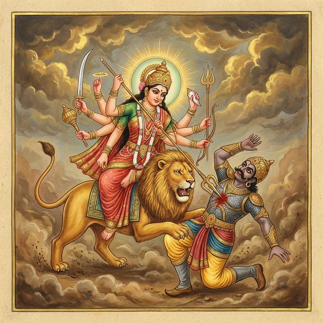 श्री दुर्गा सप्तशती दशमोऽध्यायः (Shri Durga Saptashati Adhyaya 10)